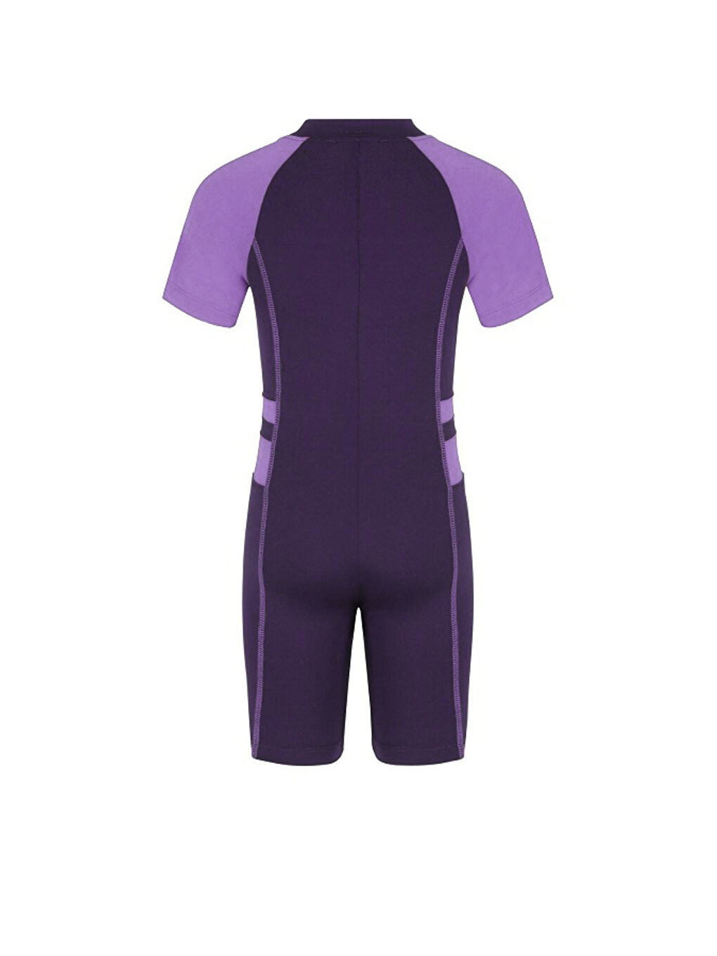 Mor Çocuk Hızlı Kuruyan Yüzücü Kısa Kollu Sörfçü Mayo-1