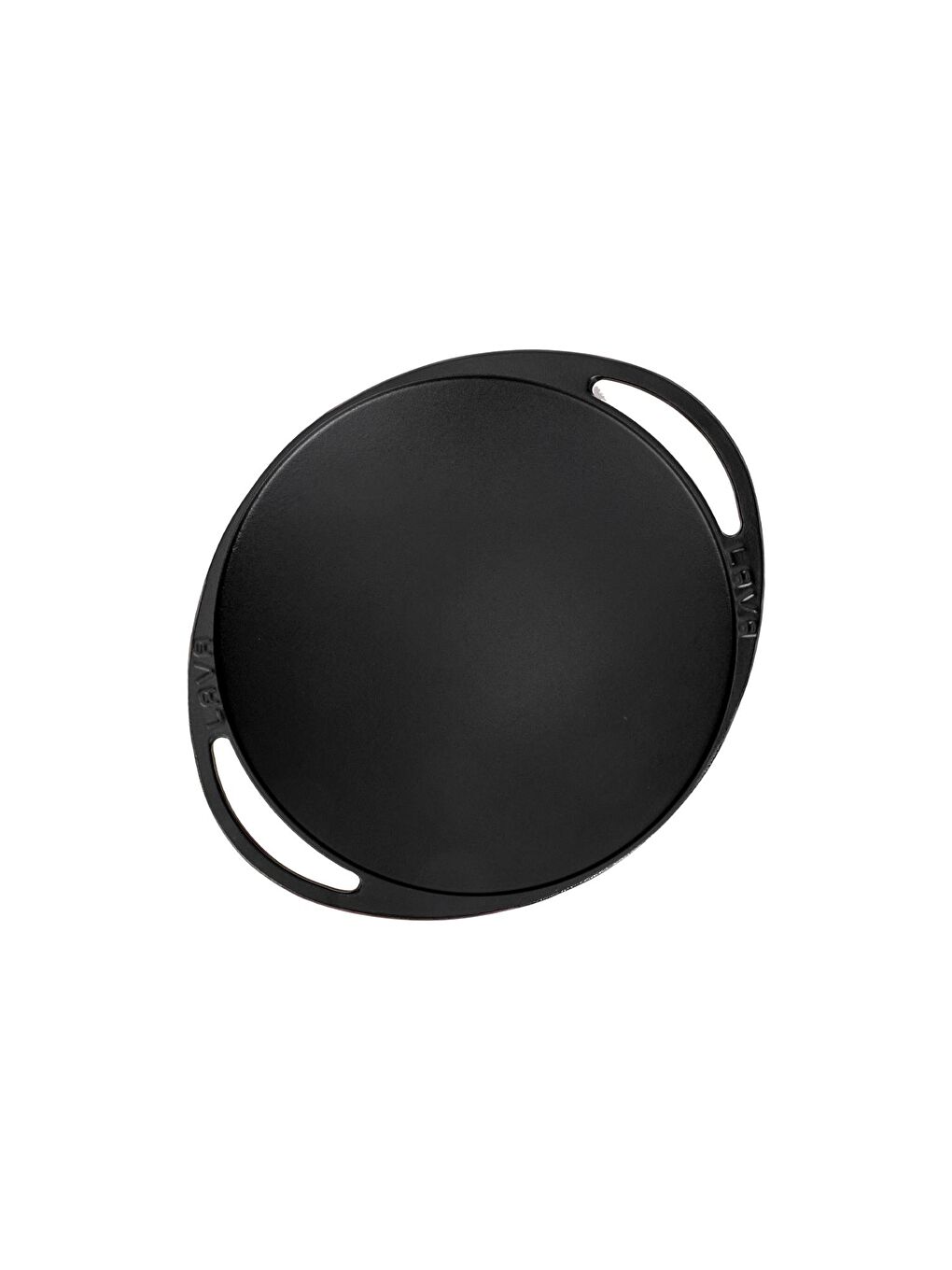 Bordo Yuvarlak Saç Kavurma Tavası Döküm Demir Yekpare Çift Kulplu Çap(Ø)28cm.-2