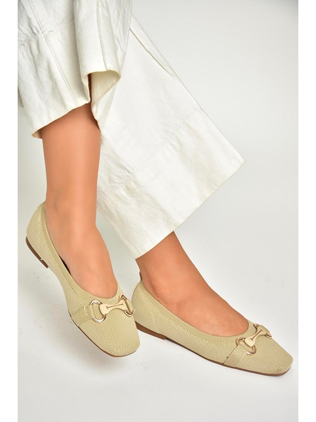 Bej U8201135 Ten Kadın Babet-4