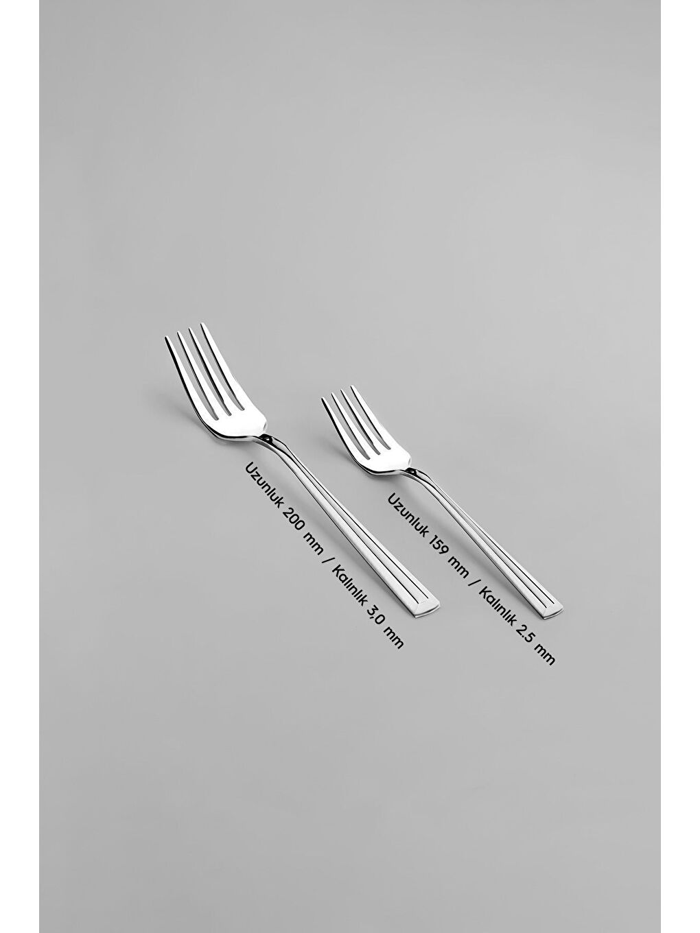 Gri Milano Saten 12 Kişilik 72 Parça Kutulu Çatal Kaşık Bıçak Takımı-2