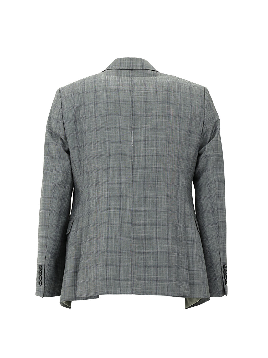 Gri Slim Fit Dar Kesim Kombinli Yelekli Takım Elbise-2