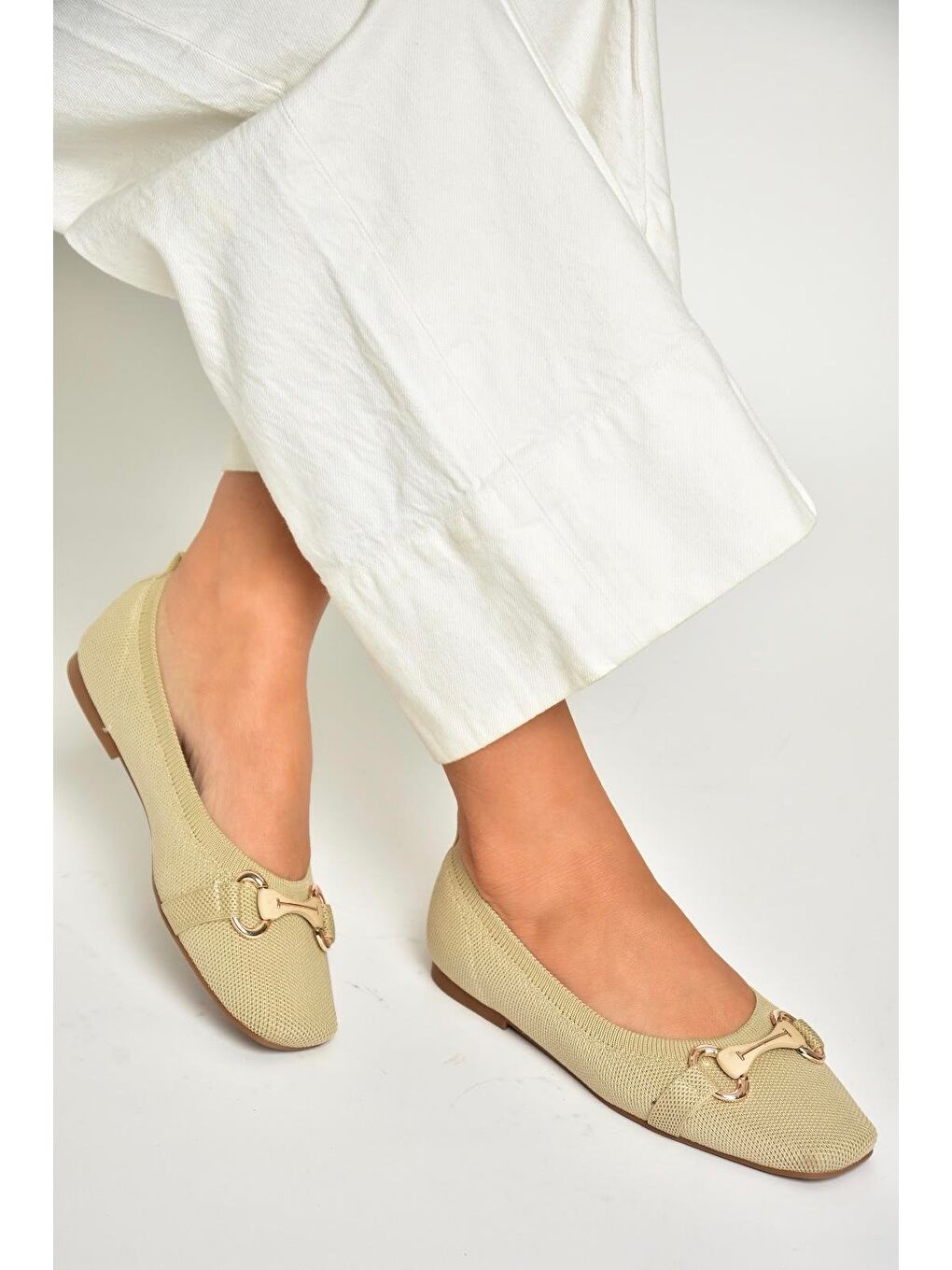 Bej U8201135 Ten Kadın Babet-6