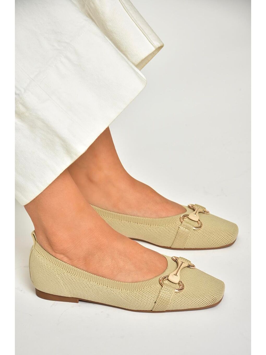 Bej U8201135 Ten Kadın Babet-7