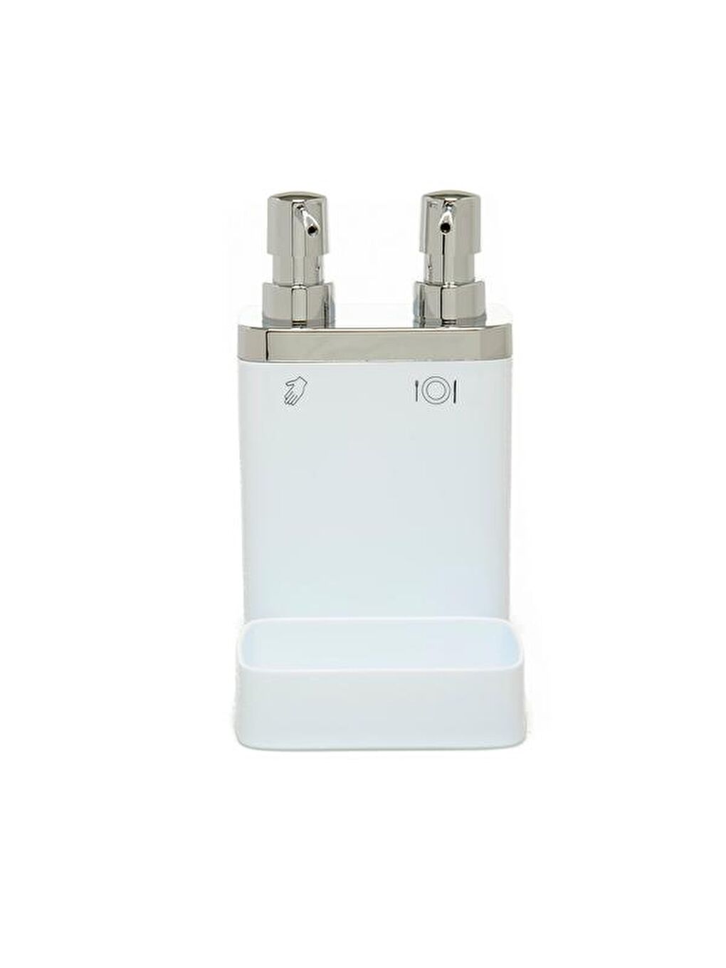 Viva 2'li Süngerlikli Sıvı Sabunluk - Beyaz-1