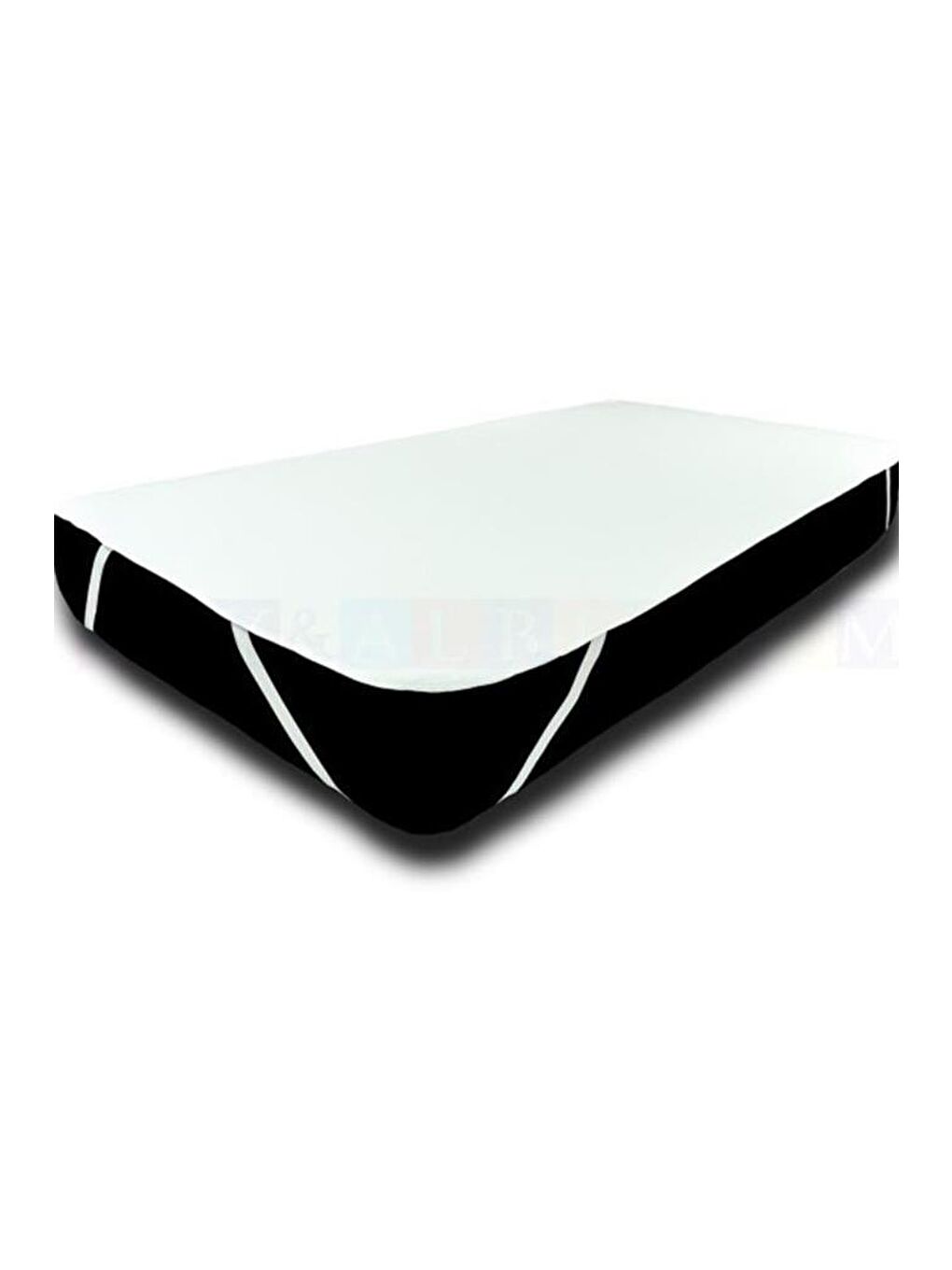 Beyaz Pamuklu Sıvı Geçirmez Ped 160x200 Cm Çift Kişilik Alez-1