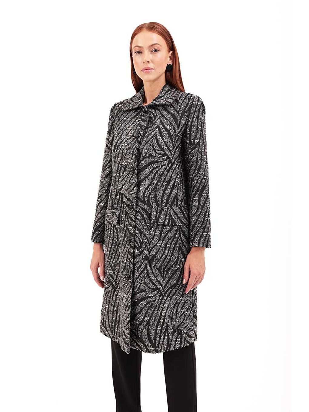 Siyah Özel Dokuma Kaban-1