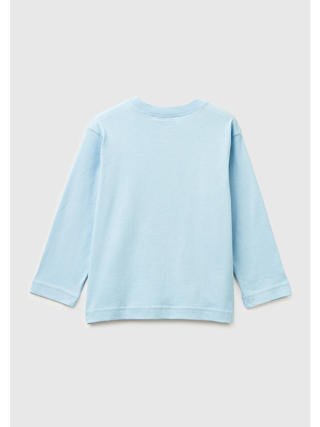 Erkek Çocuk Açık Mavi Spiderman Baskılı Logo Etiketli  Jarse Uzun Kollu T-shirt-1