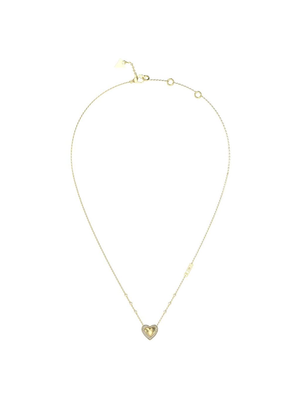 Sarı JGUJUBN05018JWYGTU Kalpli Kadın Kolye