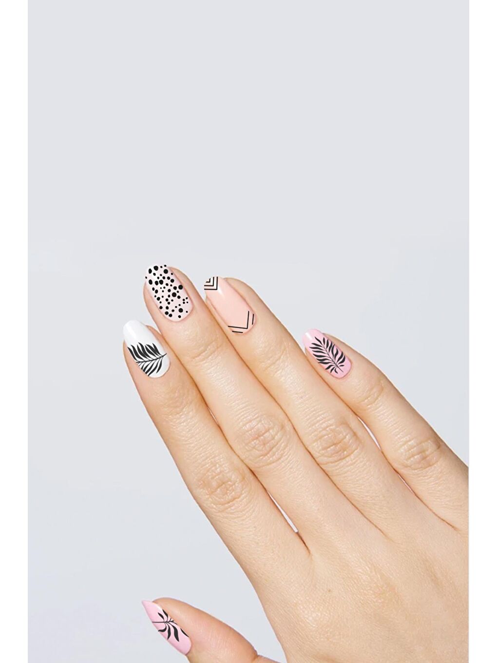 New Obsessions Leoparlı Yapraklı Tırnak Dövmesi - Tırnak Tattoo - Nail Art - Tırnak Sticker