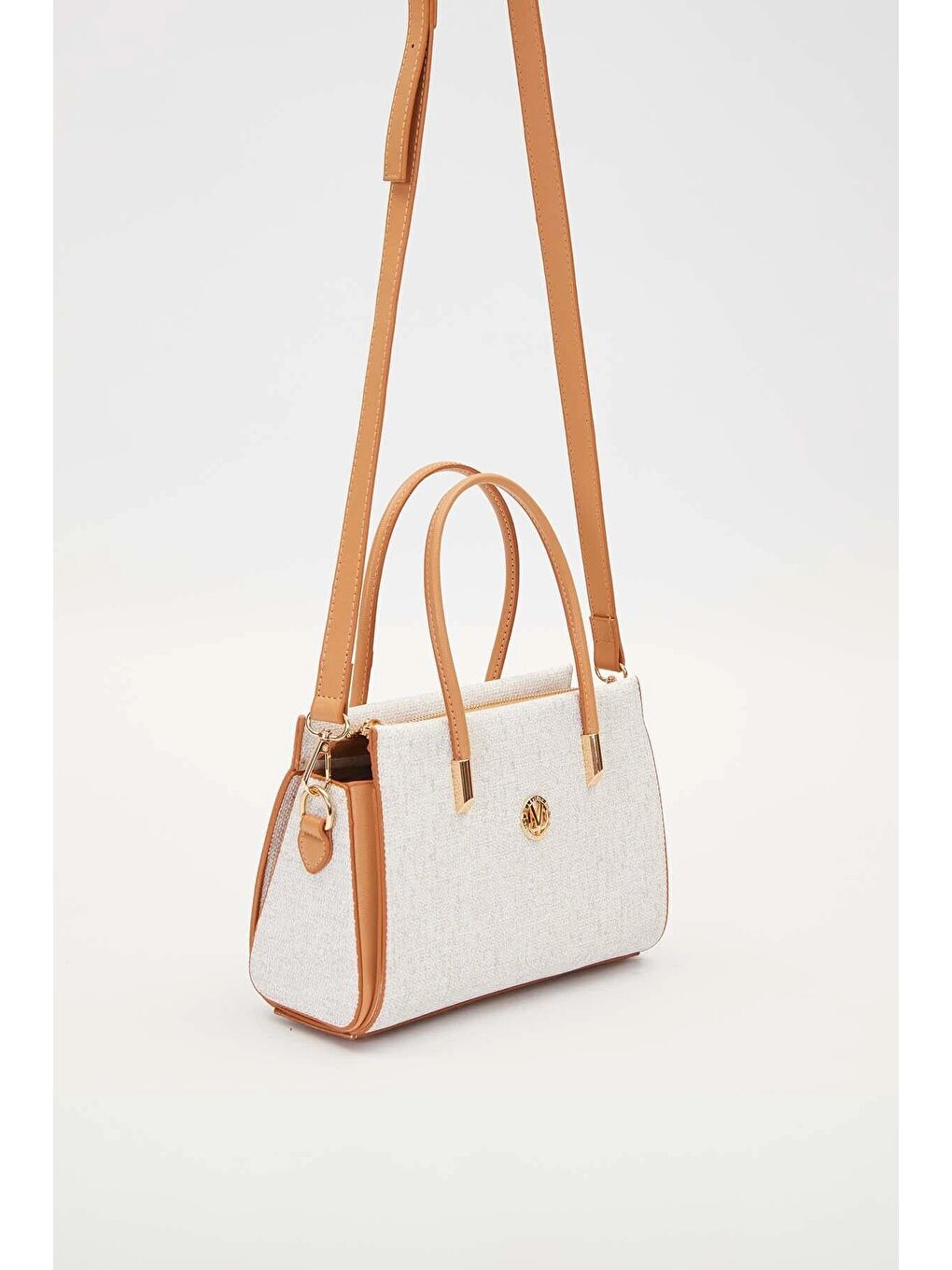 Ekru Krem Kadın Omuz Çantası 930543-1