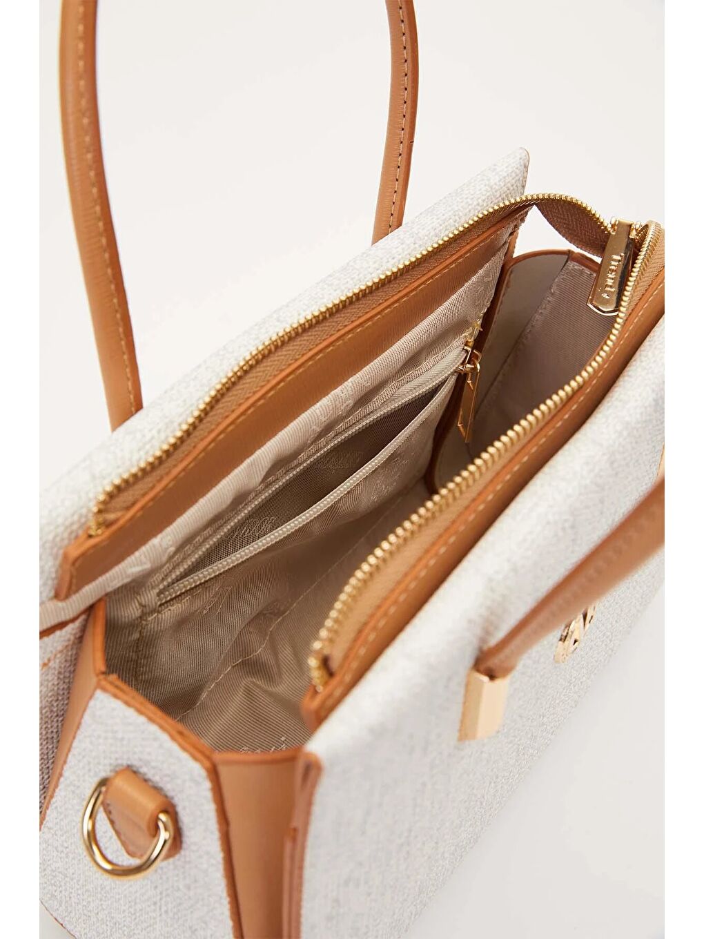 Ekru Krem Kadın Omuz Çantası 930543-3