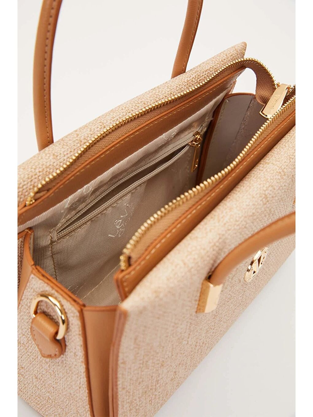 Bej Vizon Kadın Omuz Çantası 930543-3