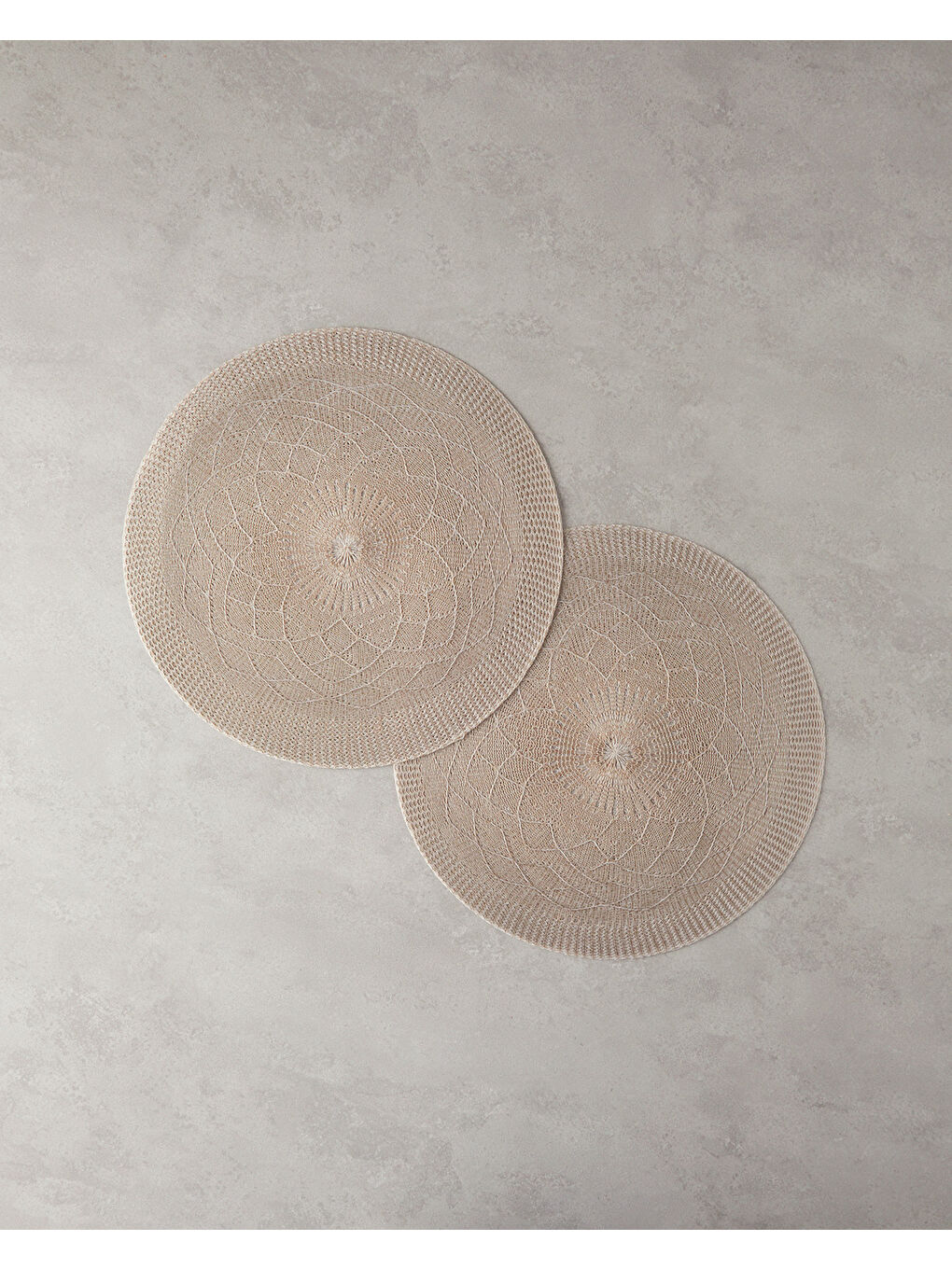 Leron Polyester 2'li Amerikan Servis Bej