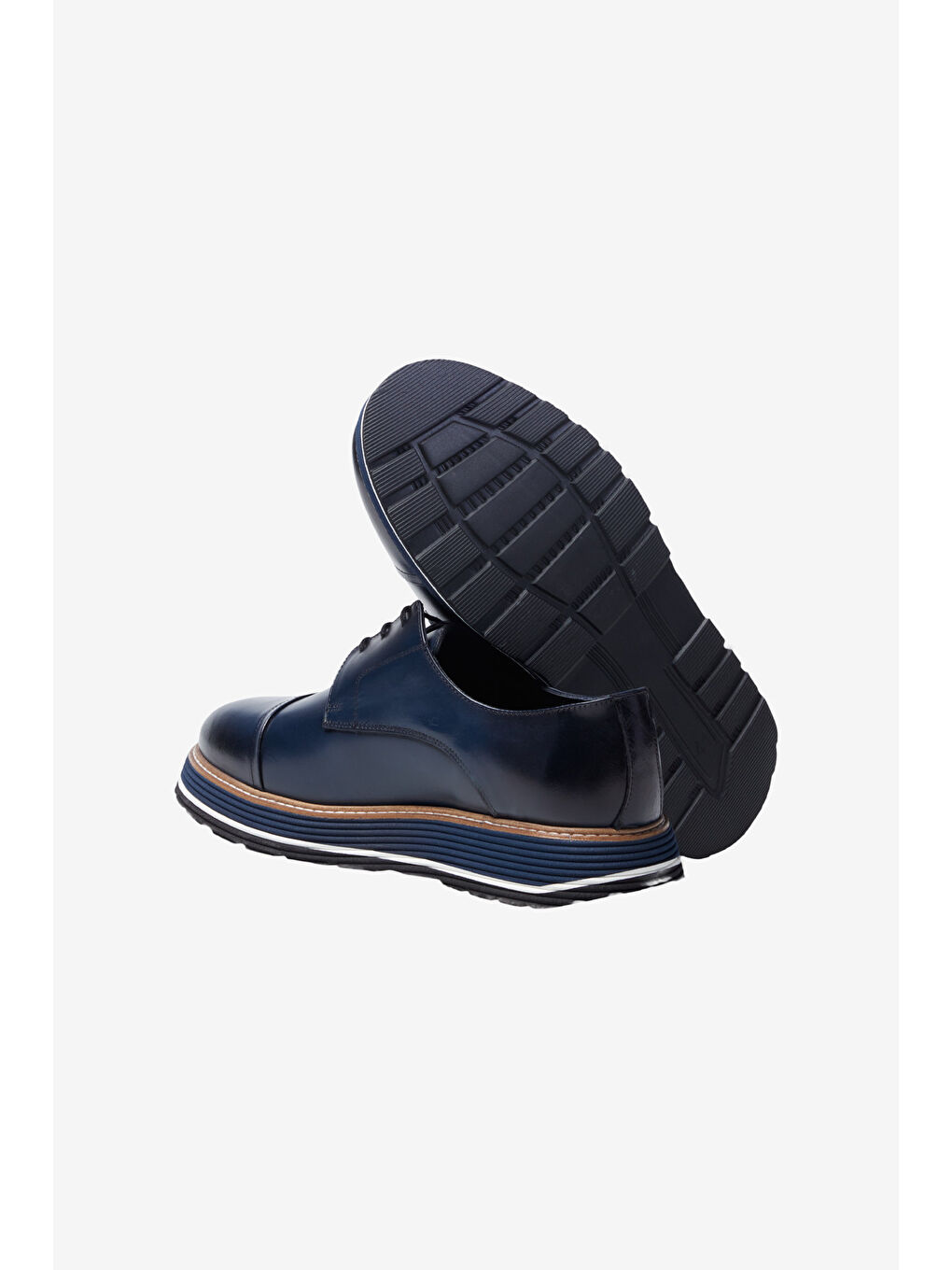 Erkek Lacivert %100 Nubuk Rahat Taban Casual Ayakkabı-3