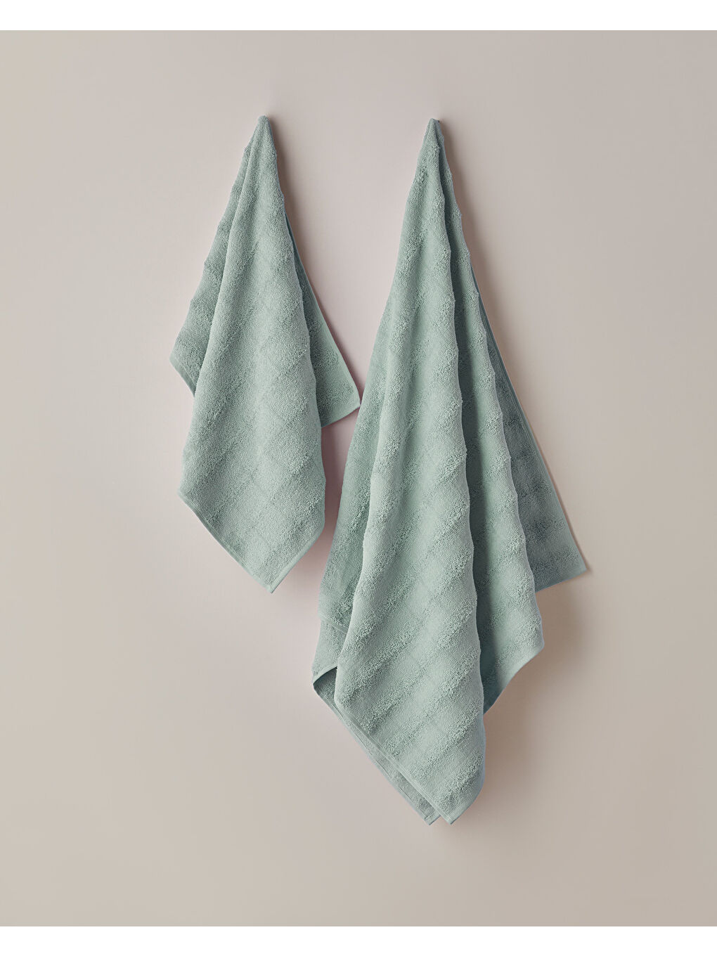 Yeşil Bubble Pamuk Banyo Havlusu 70x140 cm Mint-2