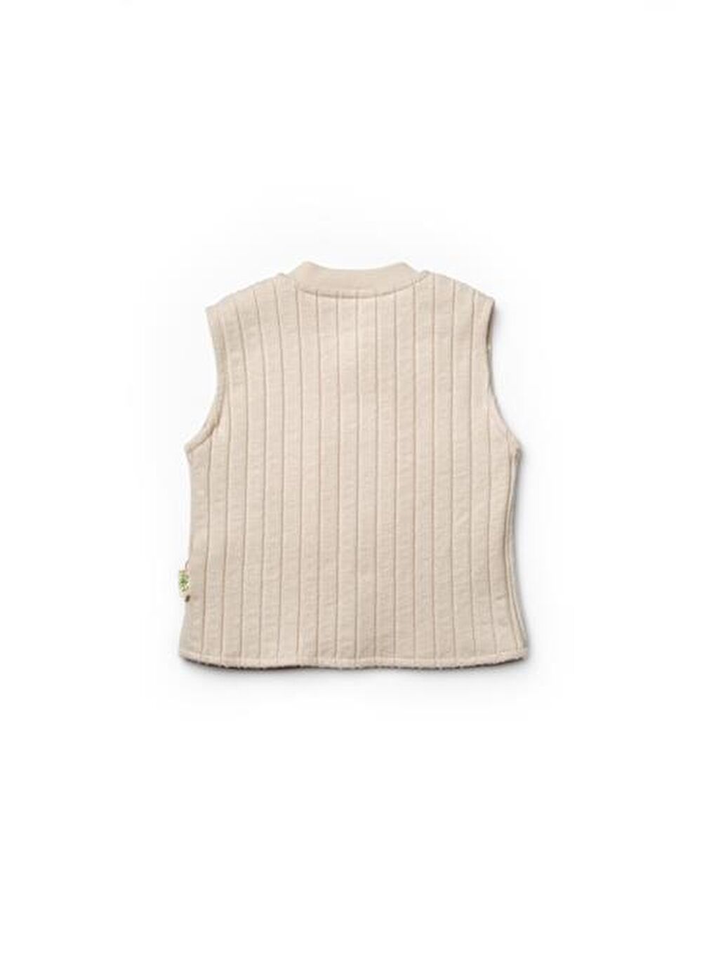 Ekru Bebek Yelekli 3'lü Takım %100 Organic Pamuk Yenidoğan Serisi - CSY8115-5