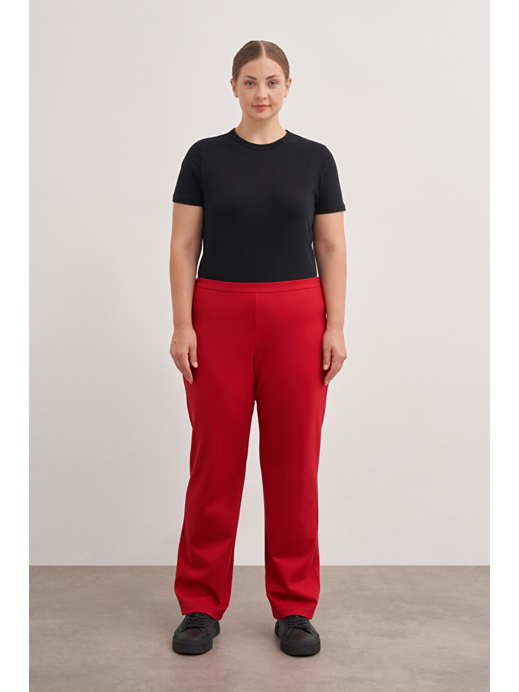 Bordo 3648112 Örme Rahat Kesim Pantolon