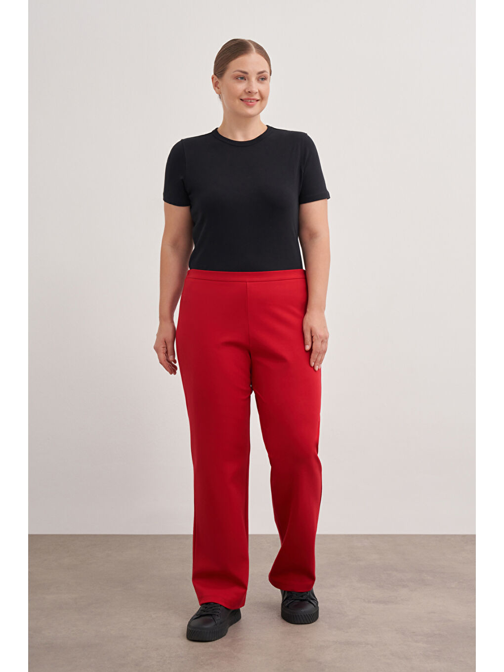 Bordo 3648112 Örme Rahat Kesim Pantolon-1