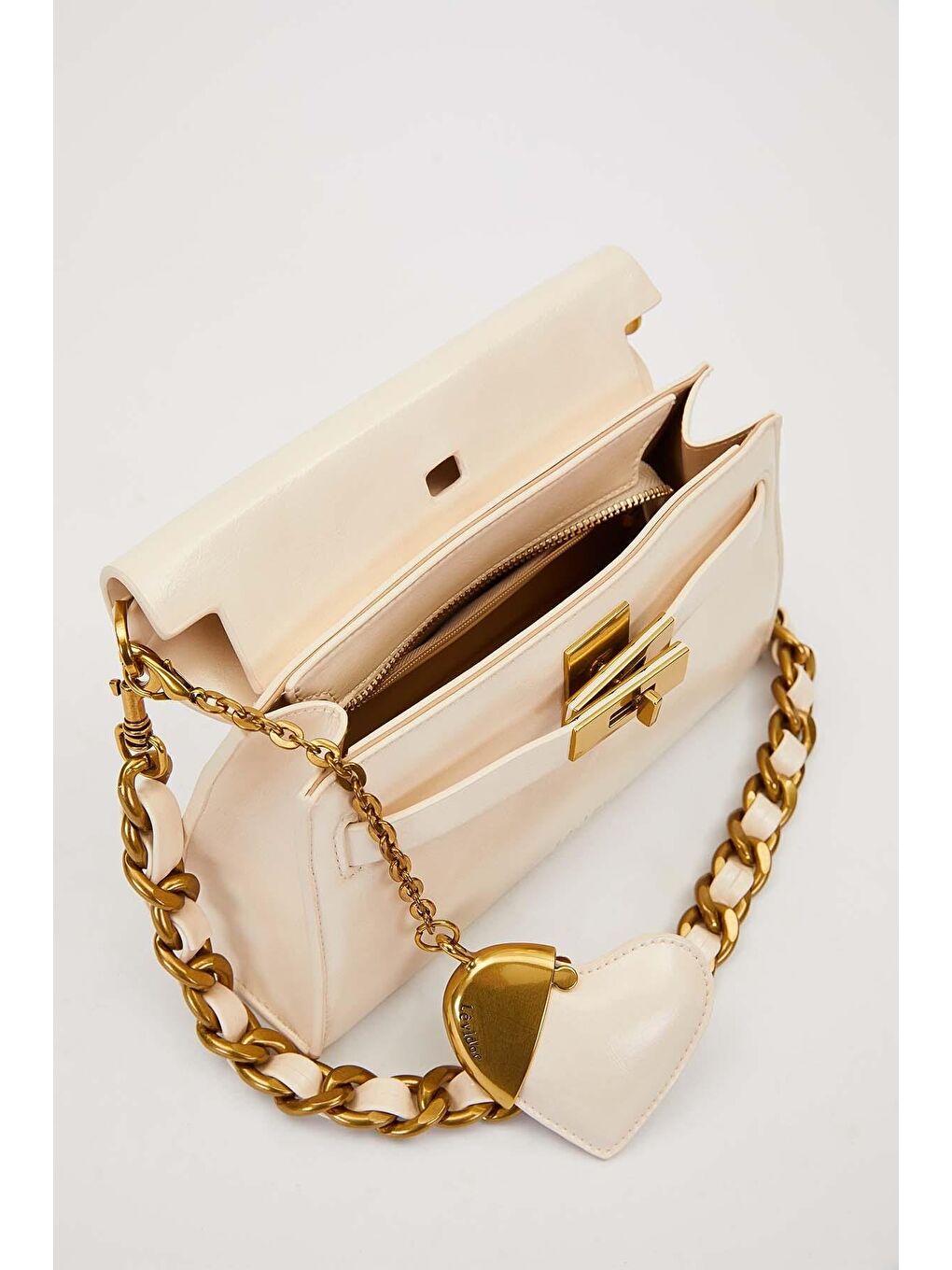 Ekru Premium Krem Kadın Omuz Çantası 930548-3