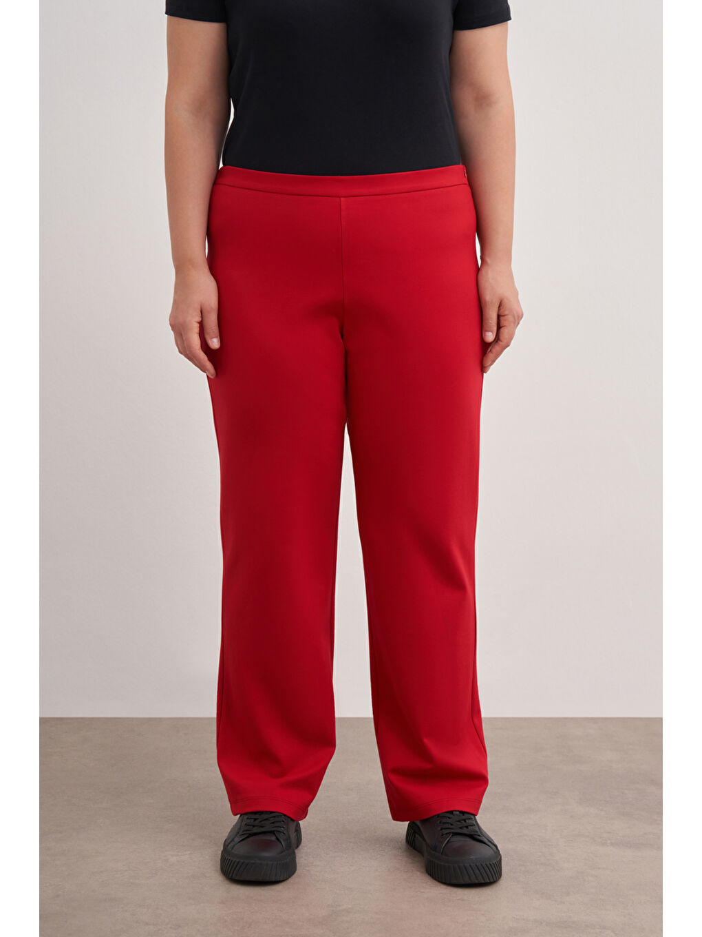 Bordo 3648112 Örme Rahat Kesim Pantolon-2