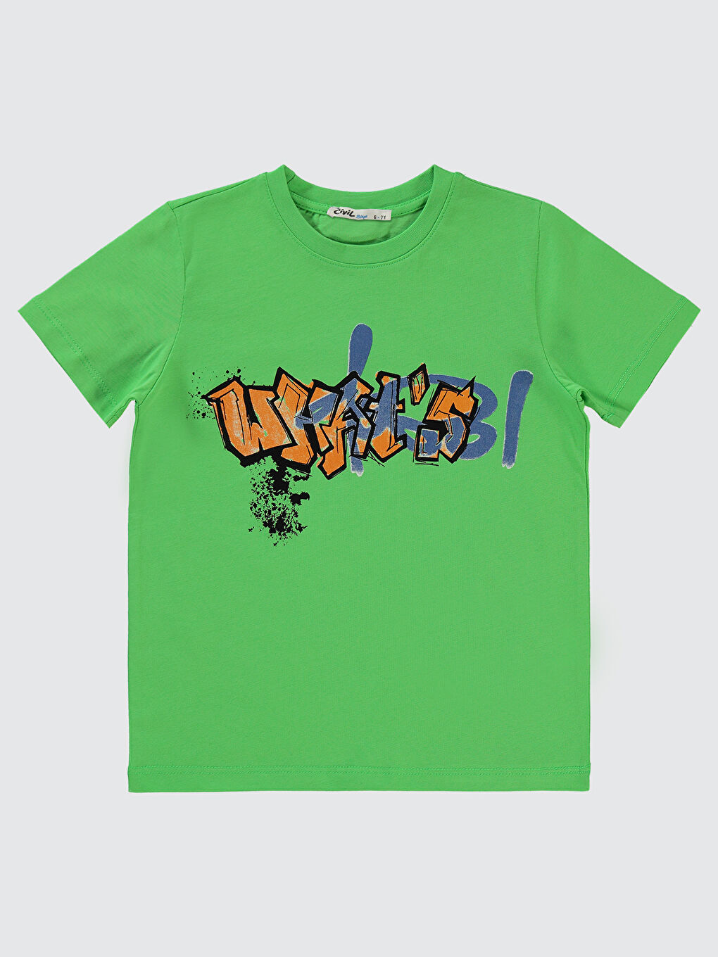 Boys Erkek Çocuk Tişört 6-9 Yaş Yeşil