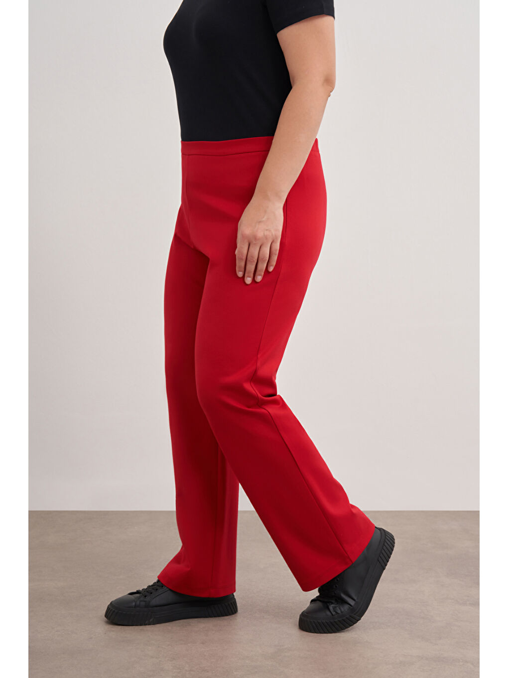 Bordo 3648112 Örme Rahat Kesim Pantolon-3