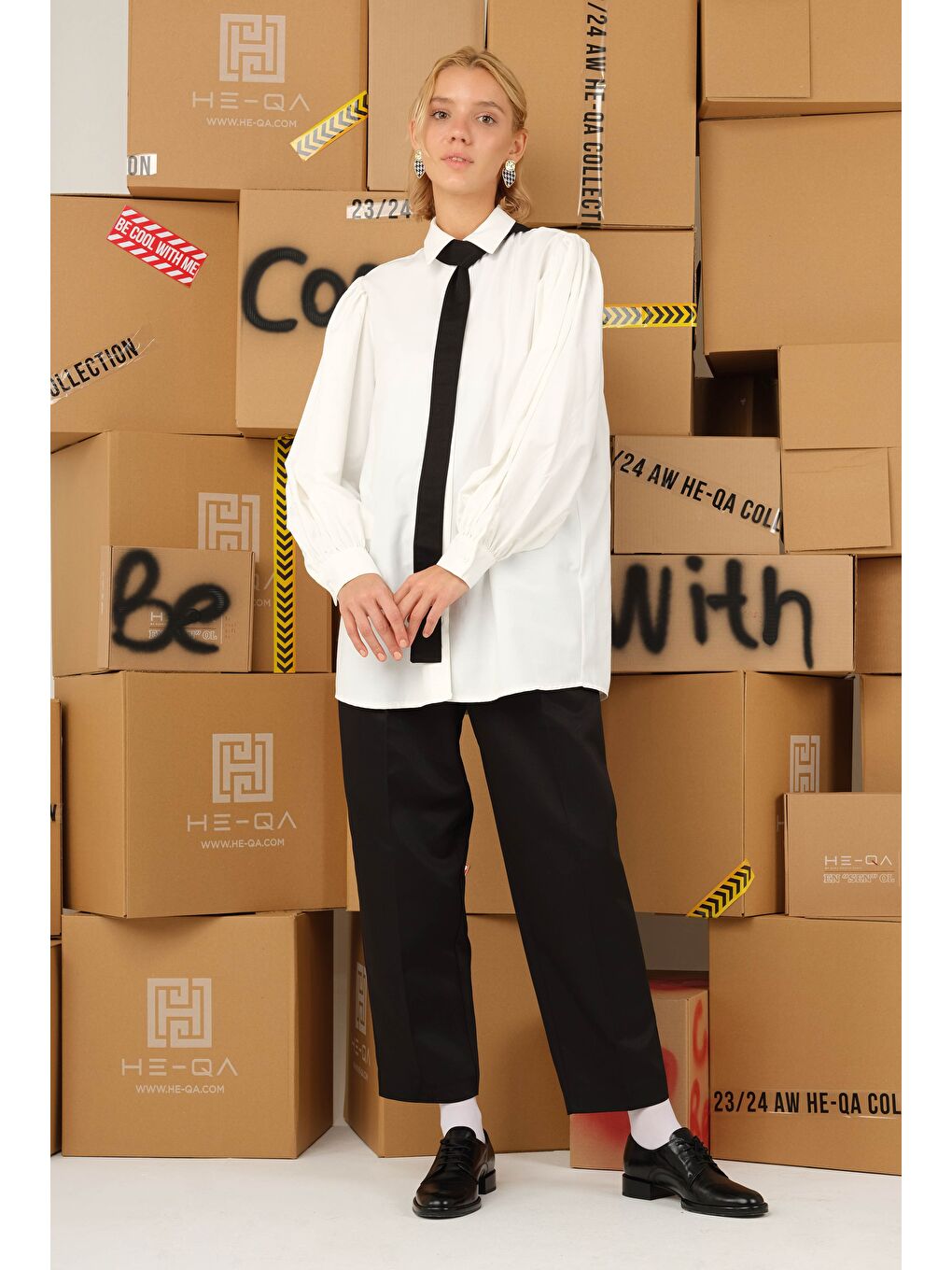 Balon Kol Gömlek Ekru