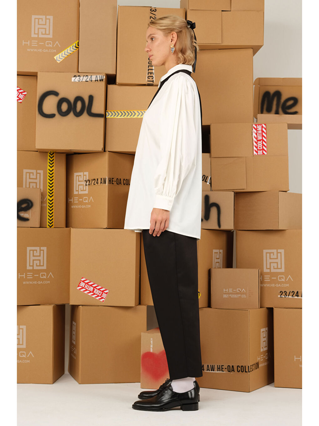 Balon Kol Gömlek Ekru-1