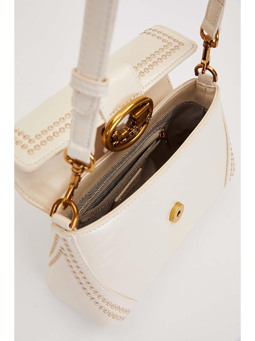 Ekru Premium Krem Kadın Omuz Çantası 930575-3