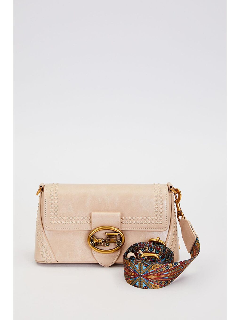 Bej Premium Vizon Kadın Omuz Çantası 930575