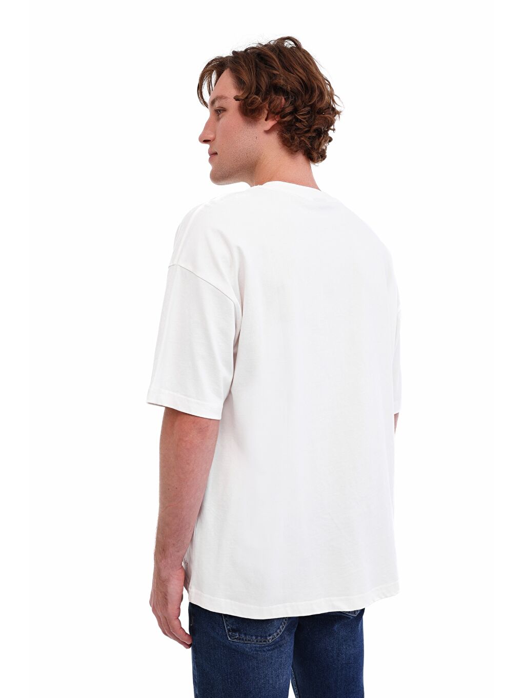 Bej MB ROS 11HS113 5PR Ekru Erkek Kısa Kol T-Shirt-1