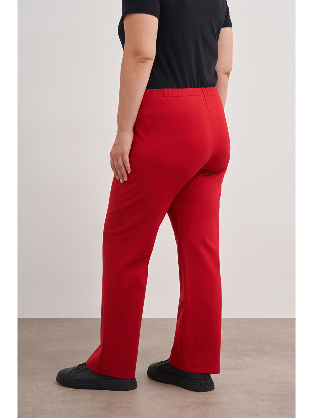 Bordo 3648112 Örme Rahat Kesim Pantolon-4