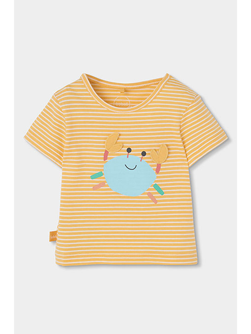 Sarı Yengeç Desenli Denim Şortlu 2li Takım 6-24 Ay sarı-2