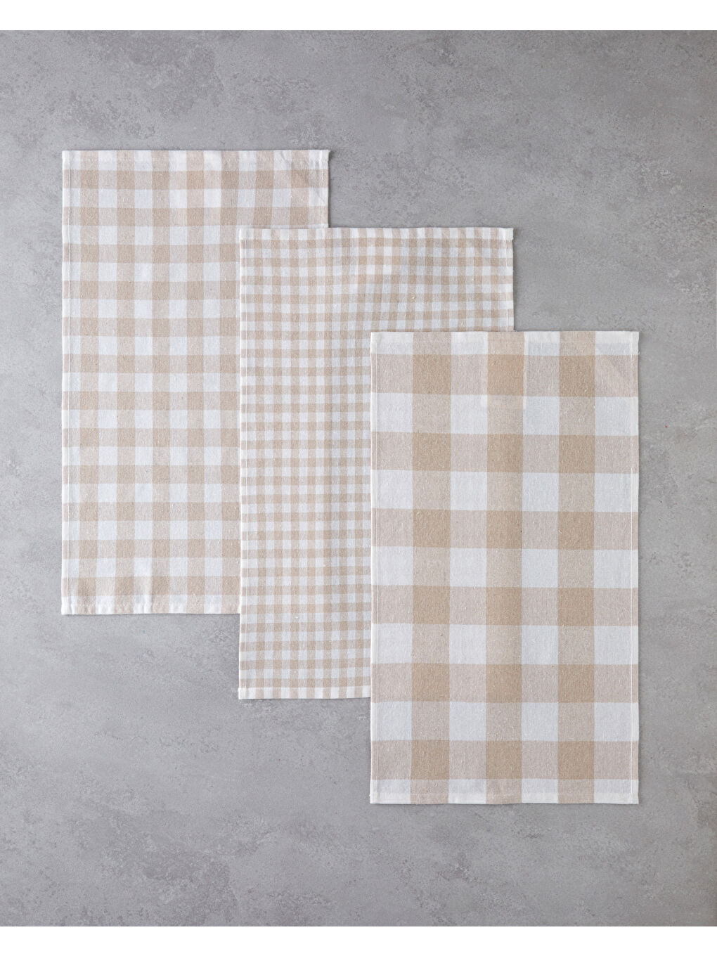 Dyna Pamuk 3'lü Kurulama Bezi 30x50 cm Bej