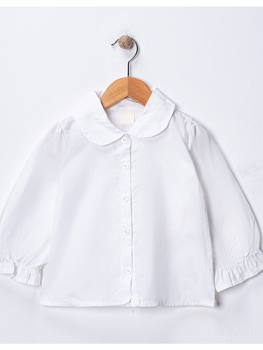 Kahverengi Kız Çocuk Gabardin Ceketli Takım – Düğmeli Dokuma Gömlekli, Beli Lastikli Kemerli Pantolon 2-5 Yaş-5