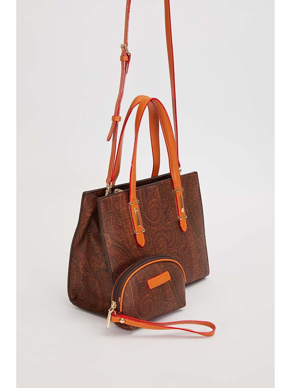 Kahverengi Premium Koyu Kahve Kadın Omuz Çantası 930601-1