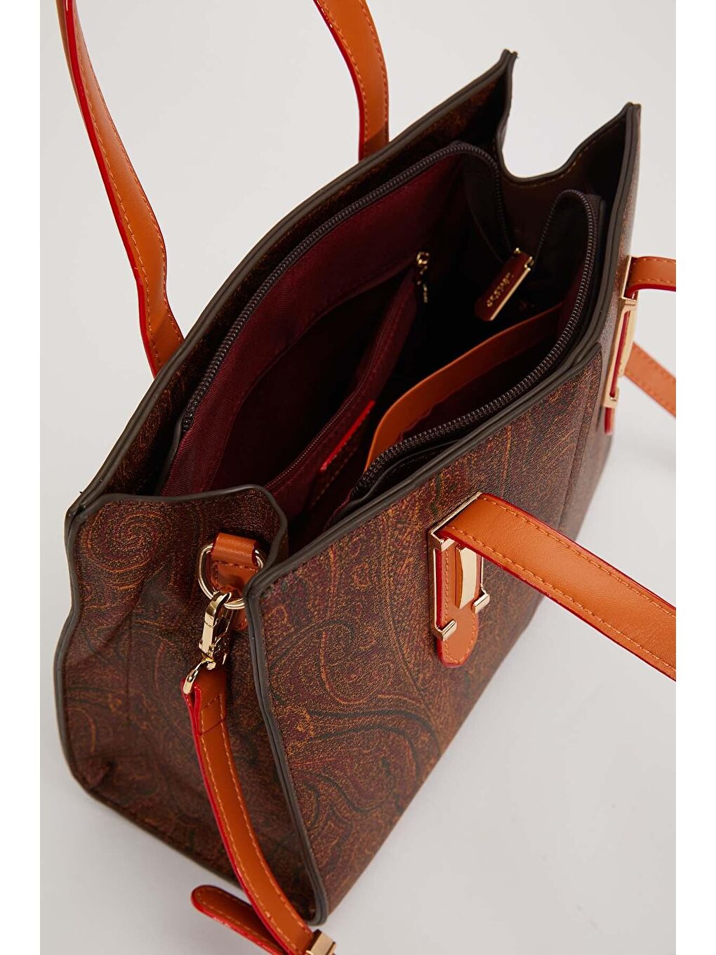 Kahverengi Premium Koyu Kahve Kadın Omuz Çantası 930601-3