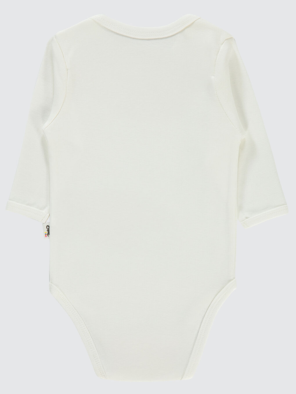 Baby Bebek 5'li Çıtçıtlı Badi 0-1 Ay Beyaz-3