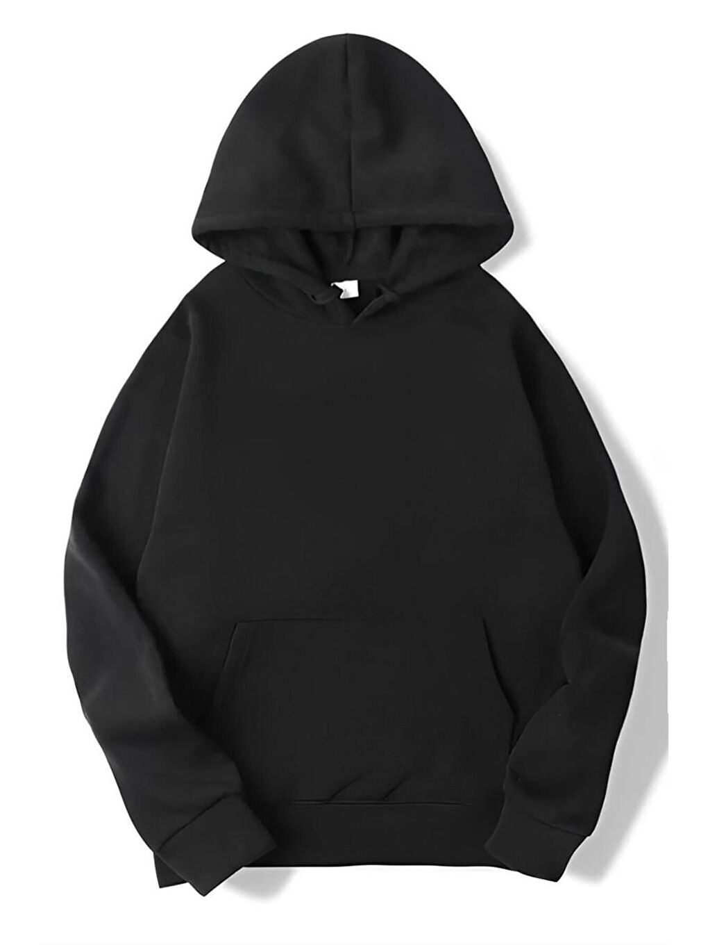 Unisex Siyah Clowns No Funny Baskılı Oversize Sweatshirt Hoodie-1