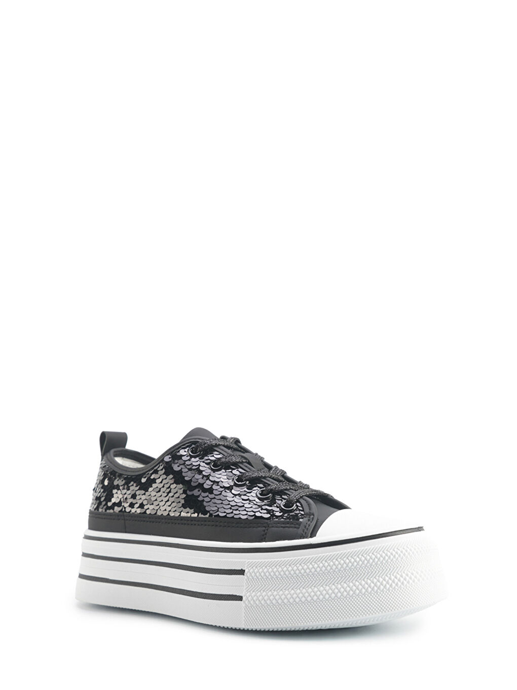 25S-002 5FX Siyah Kadın Sneaker-1