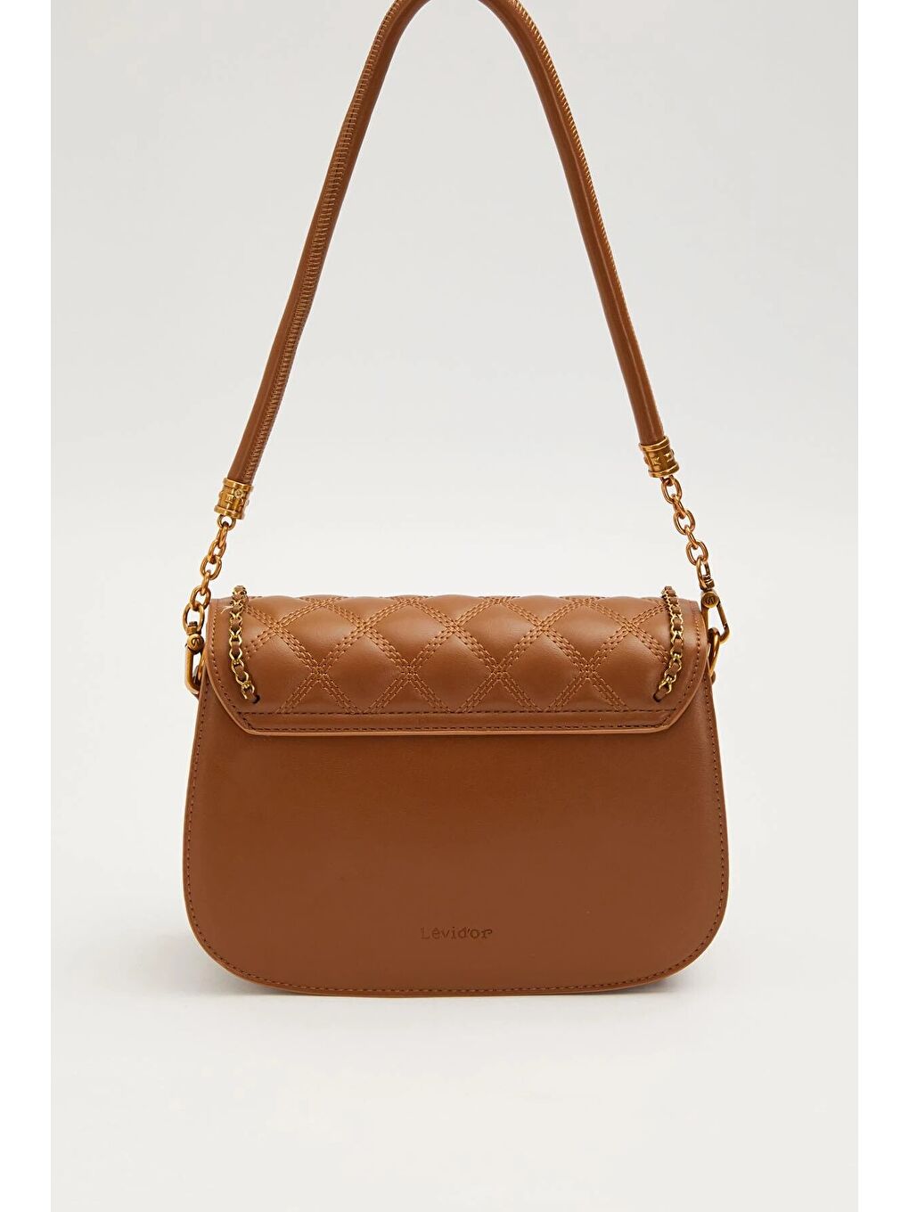 Kahverengi Premium Camel Kadın Omuz Çantası 930609-2