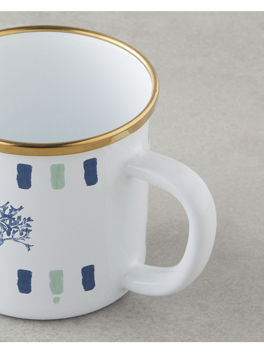 Mariscopia Emaye Kupa 350 ml Mavi-yeşil-2