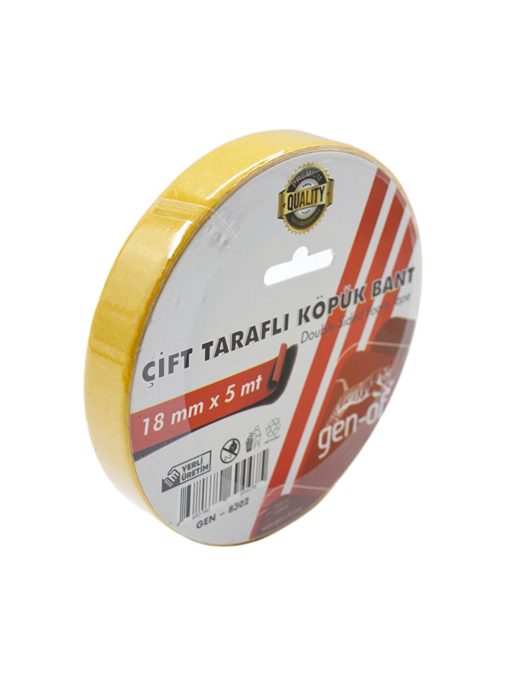 Çift Taraflı Köpük Bant 18x5 m (GEN-8302)-1