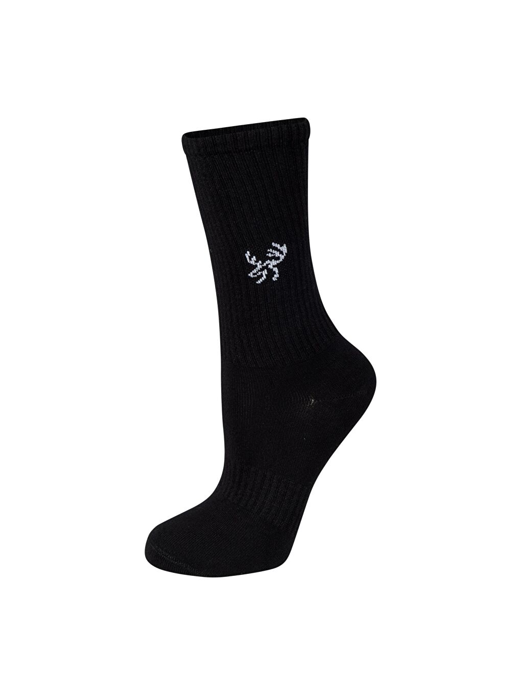 Uzun Bambu Spor Çorap Siyah-1