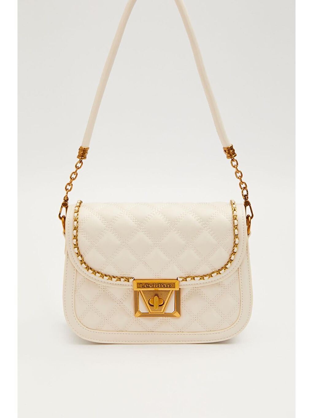 Ekru Premium Krem Kadın Omuz Çantası 930609