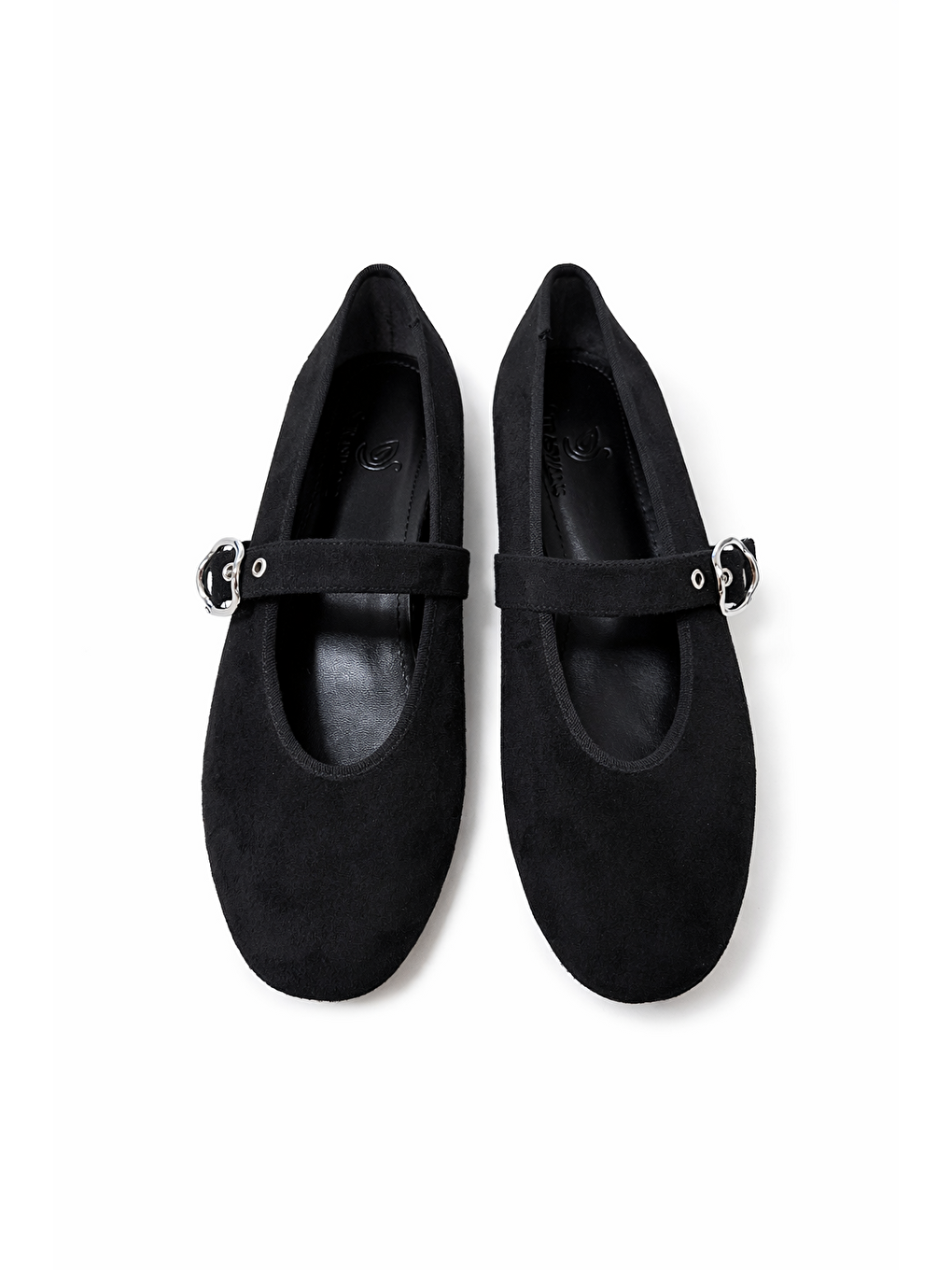 Paula  Kadın Kemer Detay  Süet Babet Siyah