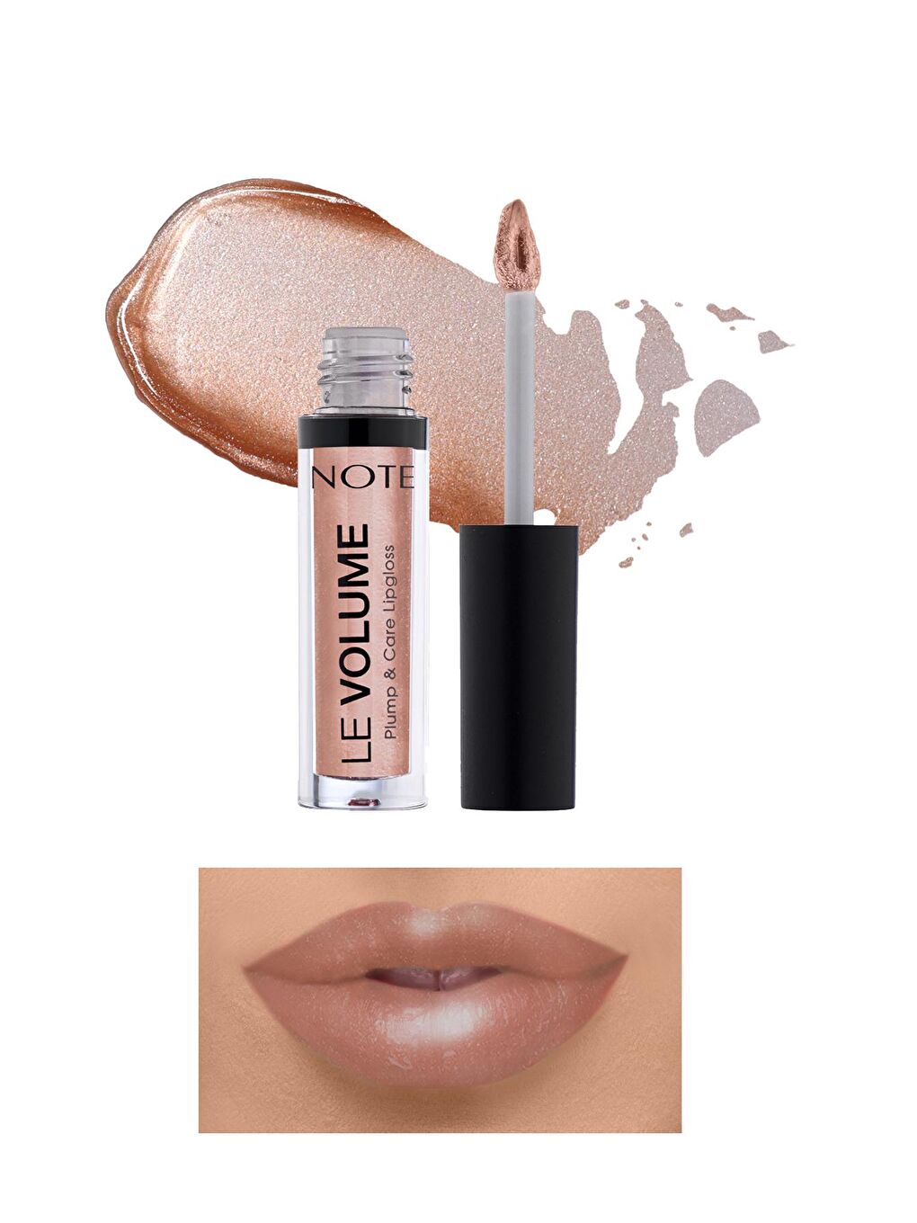 Note Cosmetique Nude Note Le Volume Plump & Care Lipgloss Dudak Parlatıcısı 17 Magic Touch - Nude - 1