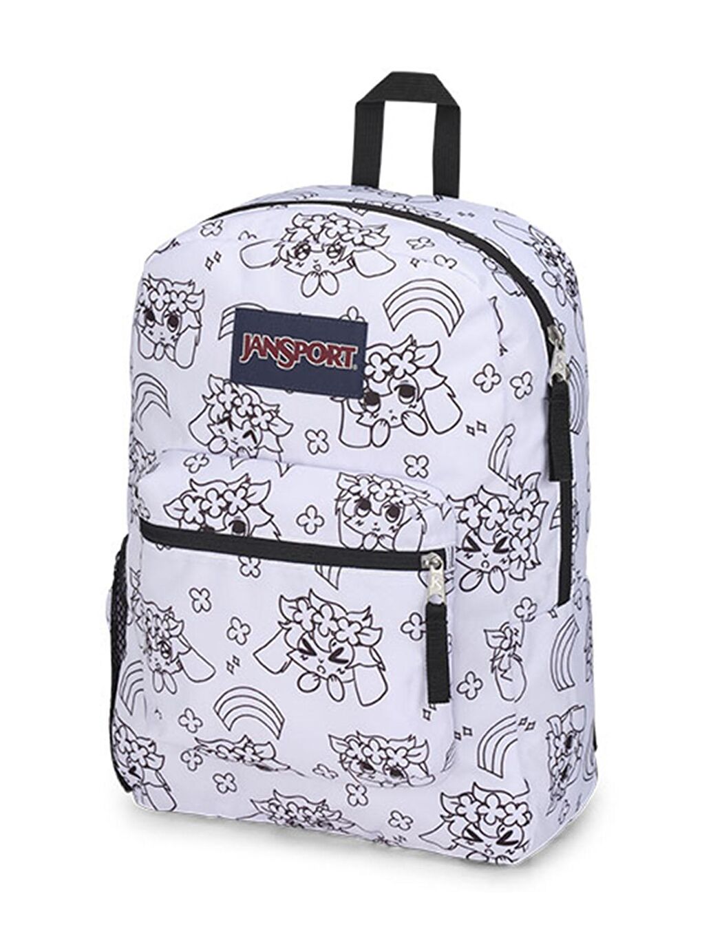 Jansport Beyaz Cross Town Unisex Sırt Çantası Beyaz Baskılı