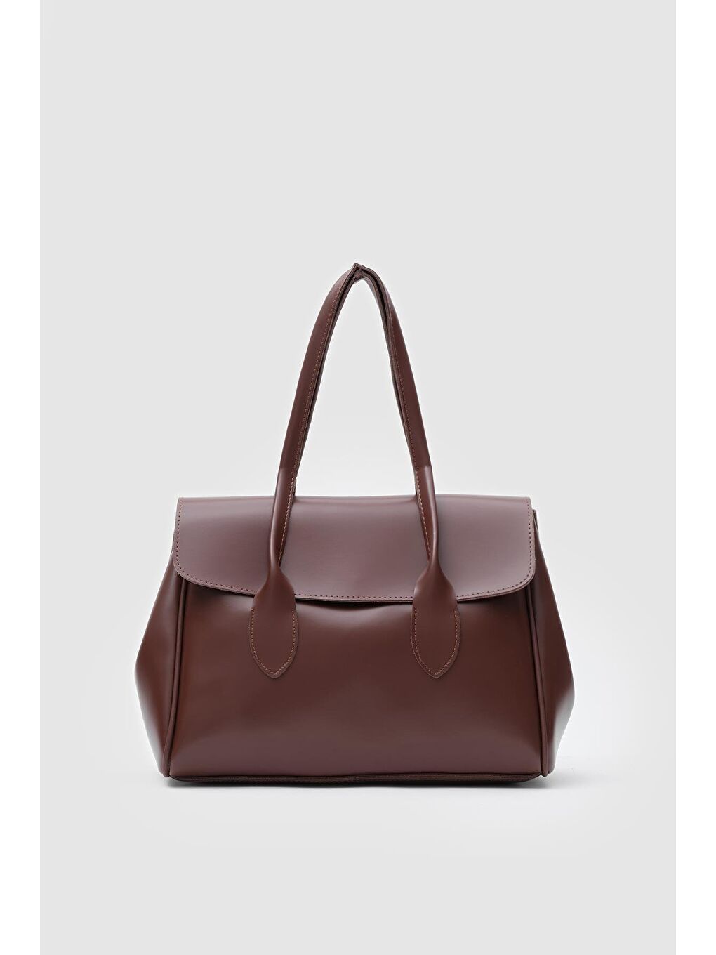 Kahverengi Lonn Large Evrak Çantası Fındık Kabuğu