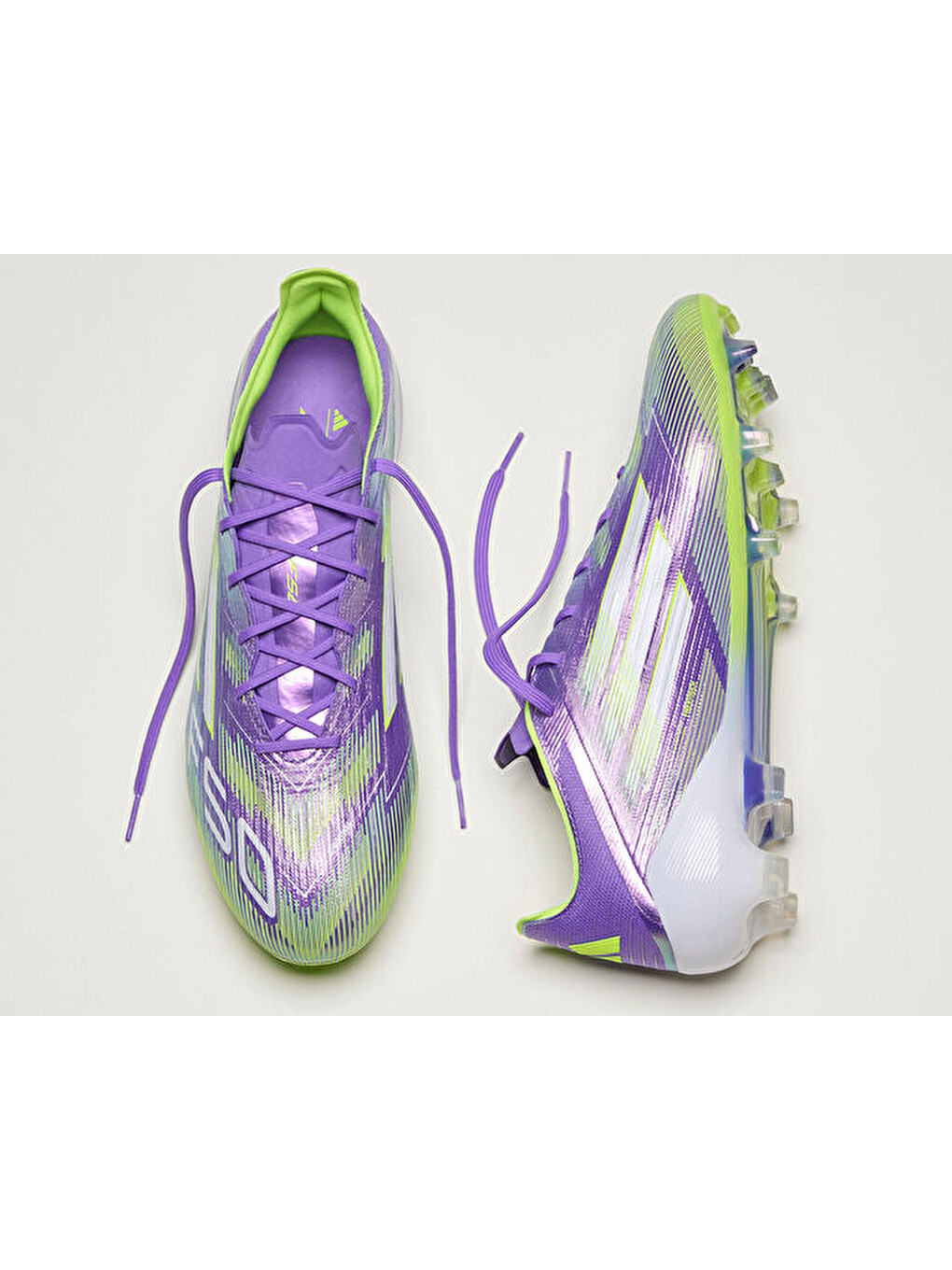 F50 Elite Fg Erkek Çim Zemin Kramponu Jh7615 Mor-2
